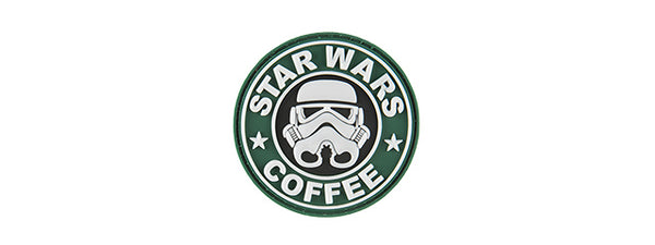 G-FORCE STARWARS COFFEE TROOPER PVC MORALE PATCH (GREEN) - ssairsoft.com