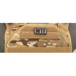 "WTF" PVC Patch (Color: Black) - ssairsoft