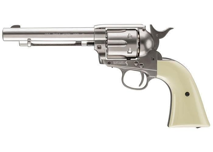 Umarex Colt Peacemaker Nickel .177 Caliber CO2 BB Air Pistol Revolver - ssairsoft.com