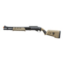 Golden Eagle Airsoft M870 MP M-LOK Style 3/6-Shot Pump Action Gas Shotgun w/ Shell Holder (Tan) - ssairsoft