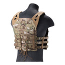 Lancer Tactical Lightweight Molle Plate Carrier Vest w/ Retention Cords (CA-1897) - ssairsoft.com