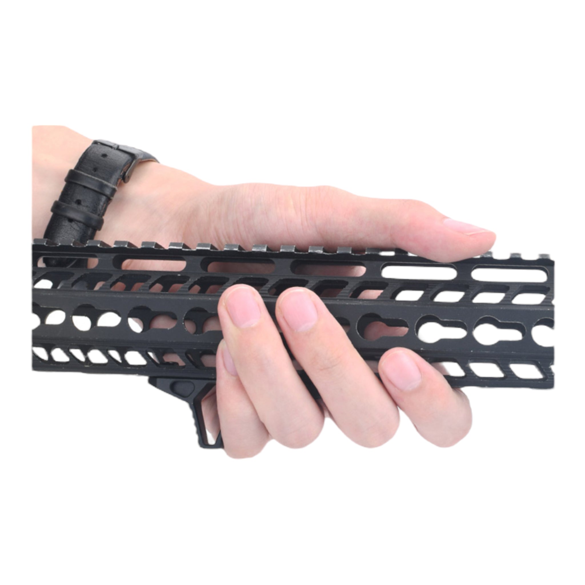 Ranger Armory Angled Hand-Stop for KeyMod and M-LOK (Black) - ssairsoft