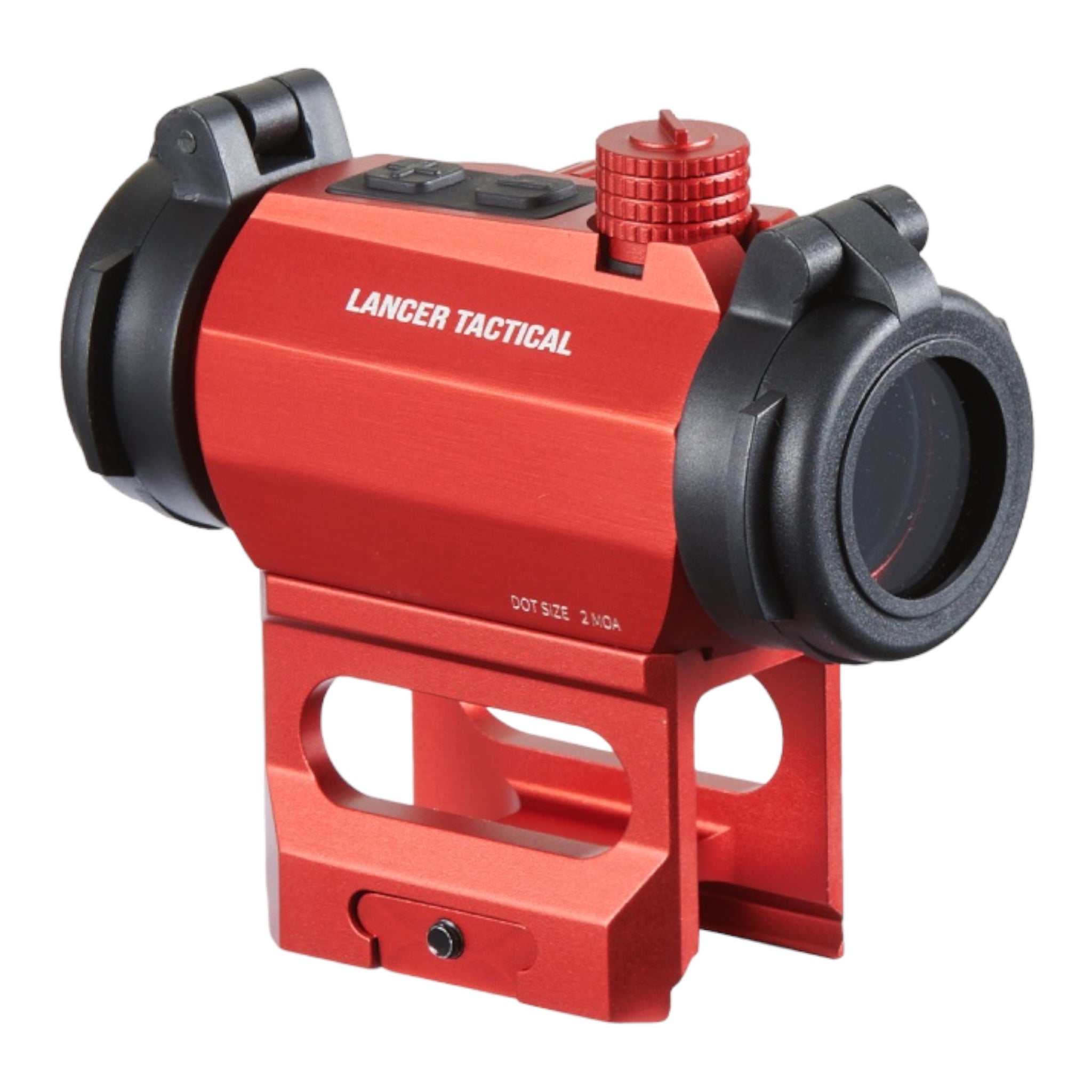 Lancer Tactical 2 MOA Micro Red Dot Sight with Riser Mount - ssairsoft