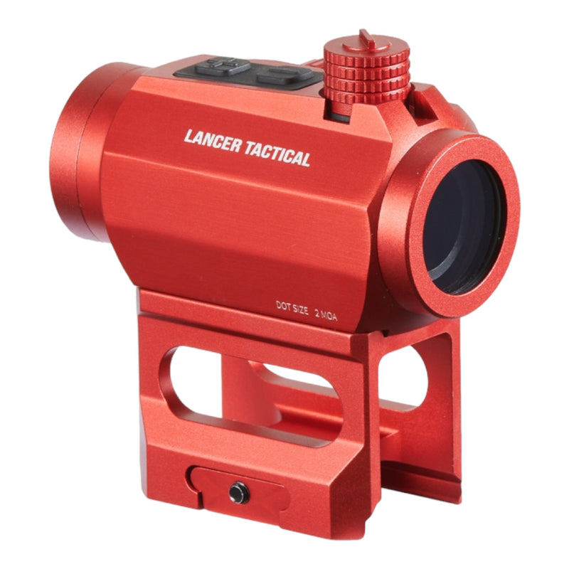 Lancer Tactical 2 MOA Micro Red Dot Sight with Riser Mount - ssairsoft