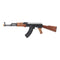 Lancer Tactical Airsoft Full Metal AK-47 AEG w/ Battery and Charger (Color: Black / Faux Wood) - ssairsoft