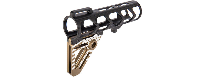 Ranger Armory Skeleton Aluminum Patriot Stock (Gold) - ssairsoft.com