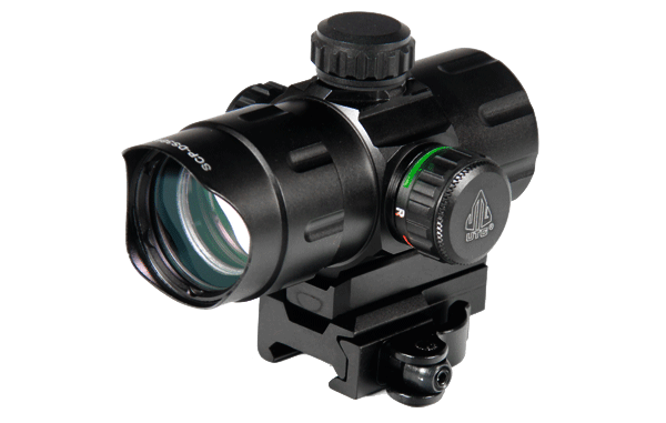 UTG® 4.2" ITA Red/Green CQB Dot with QD Mount, Riser Adaptor - ssairsoft.com