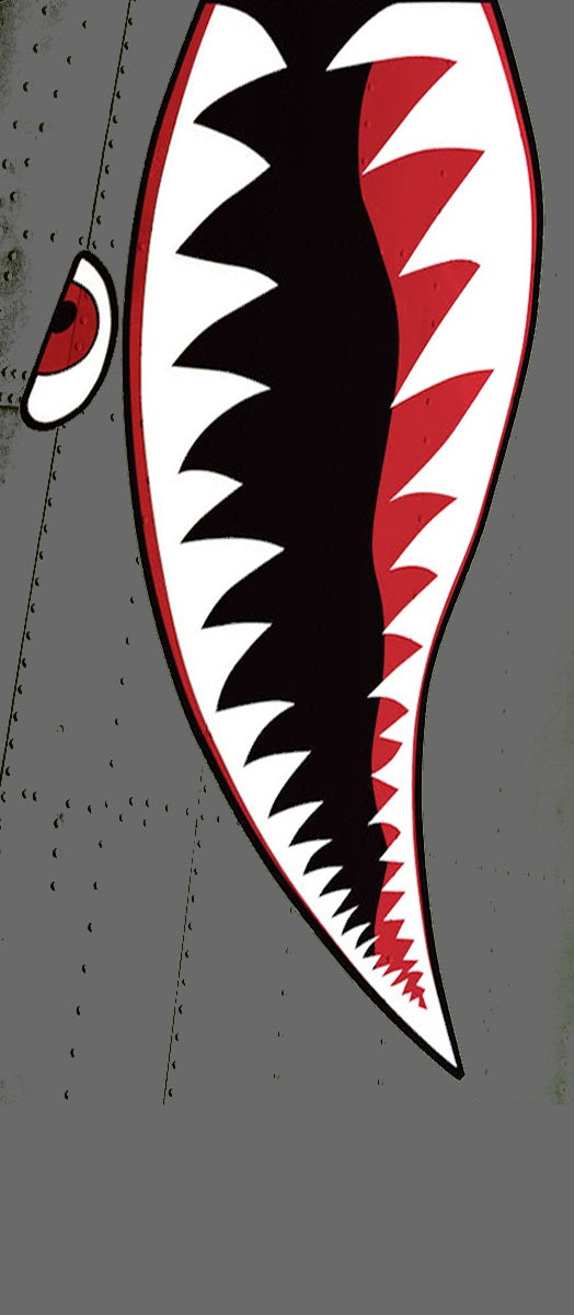 SS Airsoft Barrel Sock - Shark Teeth (Gray) - ssairsoft.com