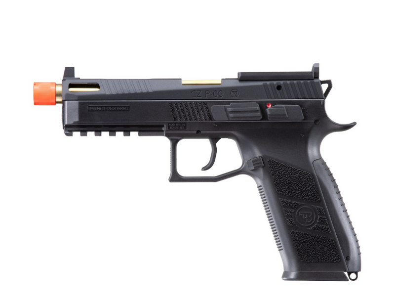 ASG CZ P-09 Optic Ready, CO2 Black/Gold | Pistol | SS Airsoft ASG CZ P-09 Optic Ready, CO2 Black/Gold | Pistol | SS Airsoft