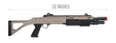 FABARM STF/12 Short  Airsoft Spring Shotgun w/ Fixed Stock (DARK EARTH + BLACK) - ssairsoft.com