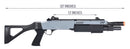 FABARM STF/12 Short Airsoft Spring Shotgun w/ Fixed Stock (GREY + BLACK) - ssairsoft.com