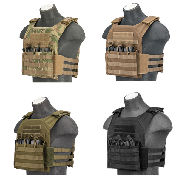 Lancer Tactical Plate Carrier Vest w/ Dummy Plates (AC-591) - ssairsoft.com