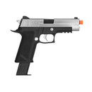 WE-Tech P-Virus Two-Tone Gas Blowback Airsoft Pistol (Color: Black & Silver) - ssairsoft