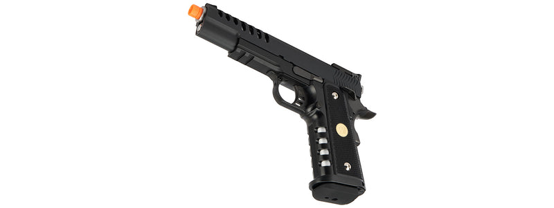 WE Tech 1911 5.1 Hi-Capa Hyper Speed "Skeletor" Gas Blowback Airsoft Pistol (BLACK) - ssairsoft.com