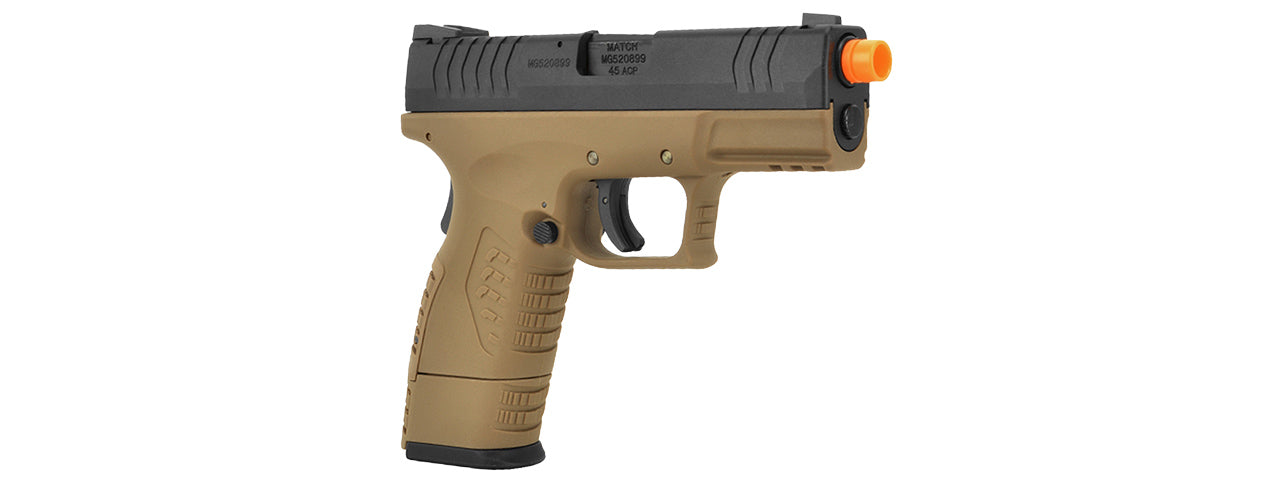 WE-Tech X-Tactical 3.8 Compact Gas Blowback Airsoft Pistol (TAN) - ssairsoft.com
