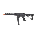 Zion Arms R&D Precision Licensed PW9 Mod 1 Long Rail Airsoft Rifle with Delta Stock (Color: Black) - ssairsoft