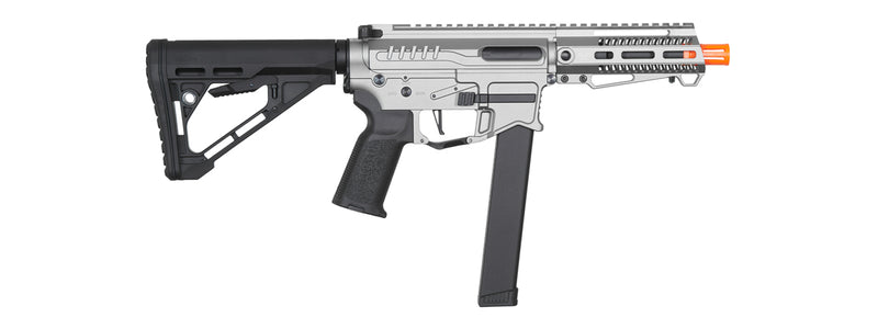 Zion Arms R&D Precision Licensed PW9 Mod 1 Short Rail Airsoft Rifle with Delta Stock - ssairsoft
