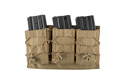 Triple Mag Pouch Molle Tan - ssairsoft.com