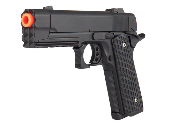 Golden Hawk Zinc M1911 Tactical Spring Airsoft Pistol - ssairsoft