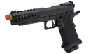 Lancer Tactical Knightshade Hi-Capa Gas Blowback Airsoft Pistol (Color: Black / Green ) - ssairsoft