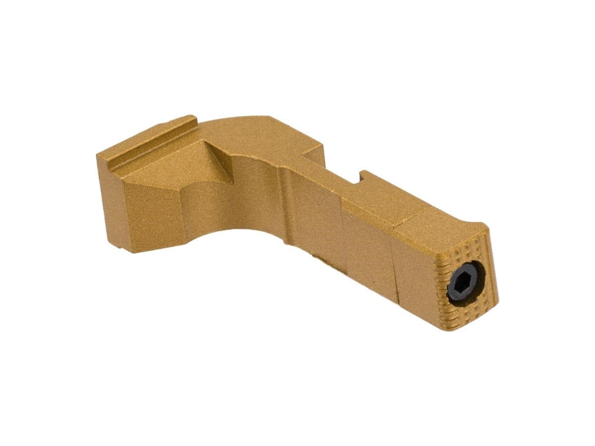 6mmProShop Extended Magazine Catch for Elite Force GLOCK Series Type A /Titanium Nitride - ssairsoft.com