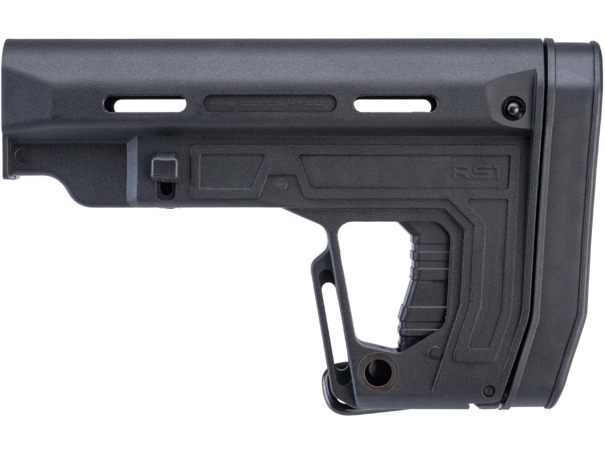 APS RS-1 Retractable Stock for M4/M16 Airsoft AEGs (Color: Black) - ssairsoft.com