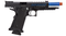 Lancer Tactical Knightshade Hi-Capa Gas Blowback Airsoft Pistol (Color: Black / Blue) - ssairsoft