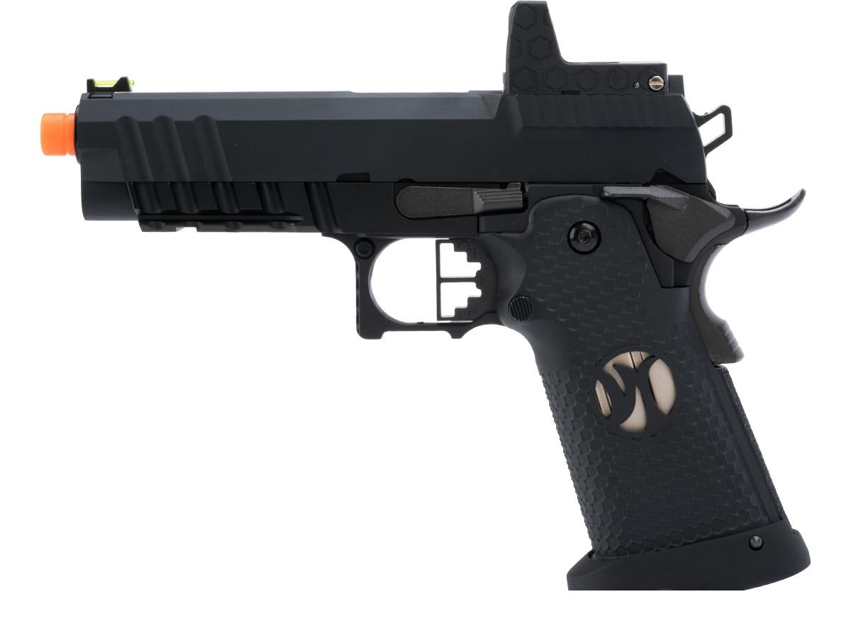 AW Custom HX26 "Match King" Compact Hi-CAPA Gas Blowback Airsoft Pistol (Color: Black)