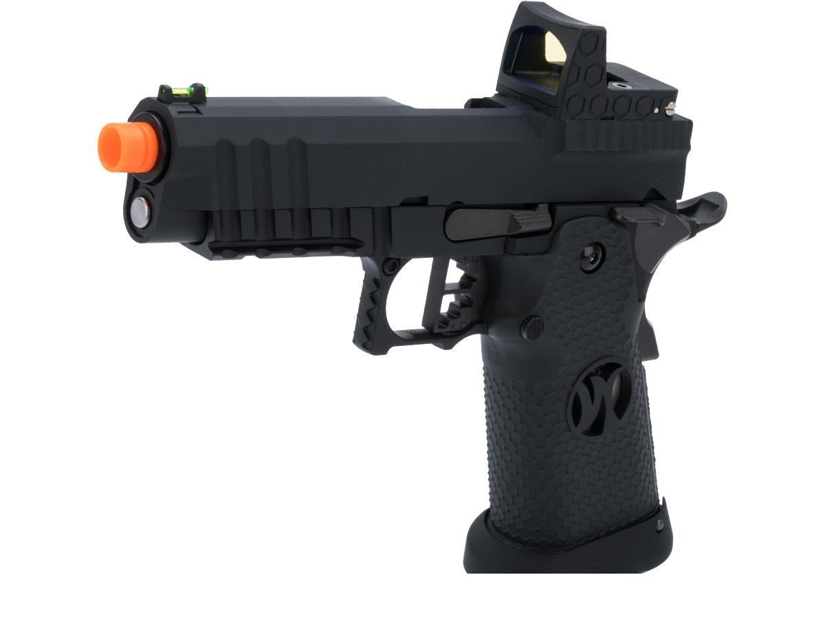 AW Custom HX26 "Match King" Compact Hi-CAPA Gas Blowback Airsoft Pistol (Color: Black)