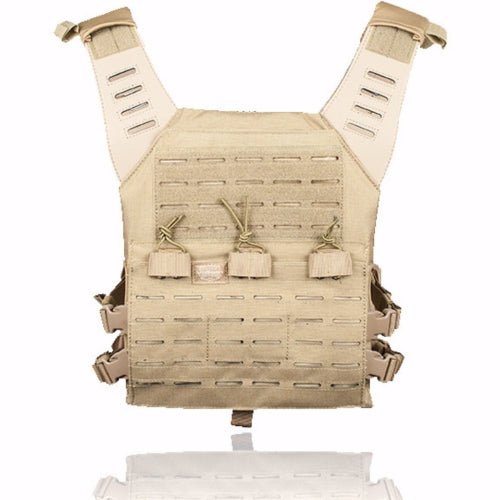 Valken Tan Plate Carrier - Laser Cut - ssairsoft.com