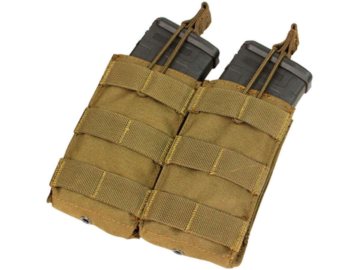 Condor Tactical Open Top Double M4 Magazine Pouch  Coyote Brown - ssairsoft.com