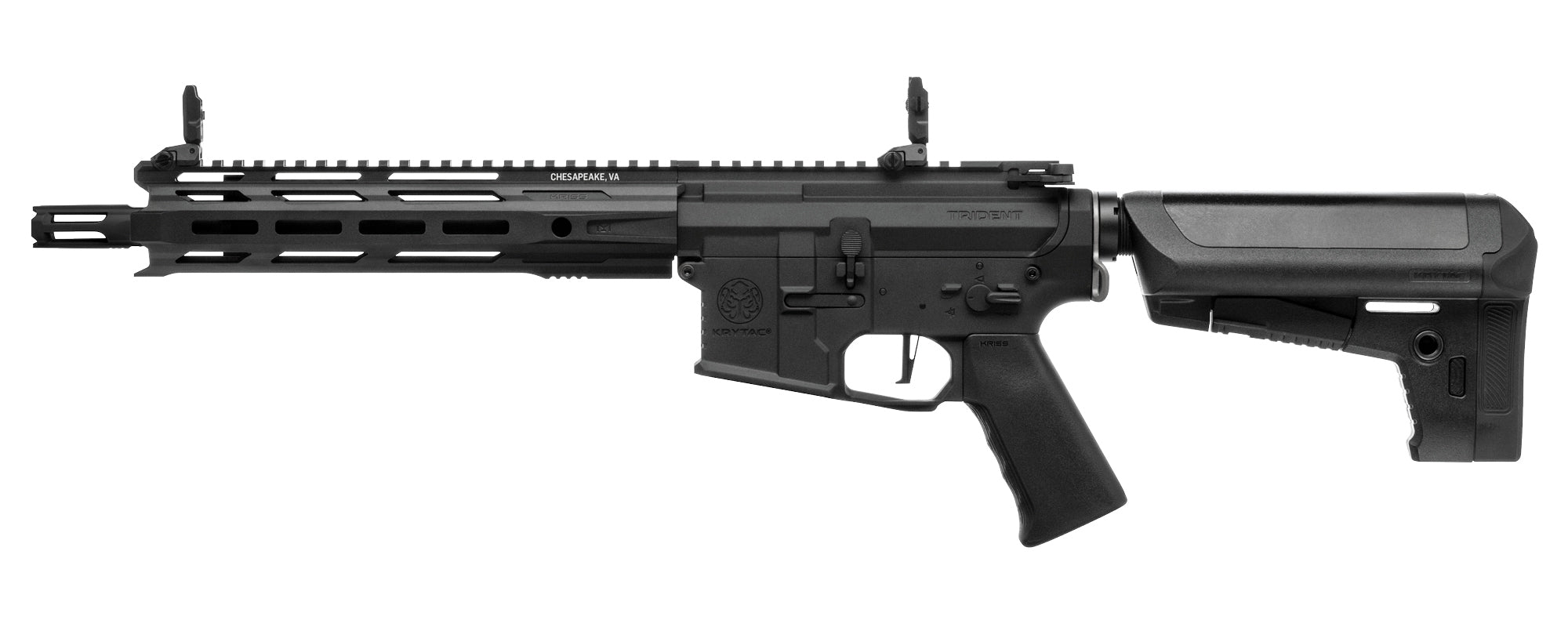 Krytac Full Metal Trident MKII CRB Airsoft AEG Rifle (Model: Black) - ssairsoft.com
