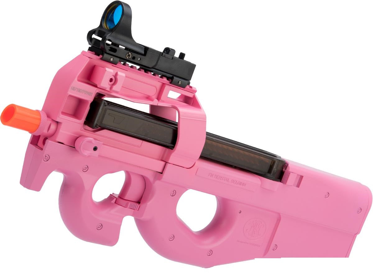 FN Herstal Licensed P90 Full Size Metal Gearbox Airsoft AEG - Pink - ssairsoft.com