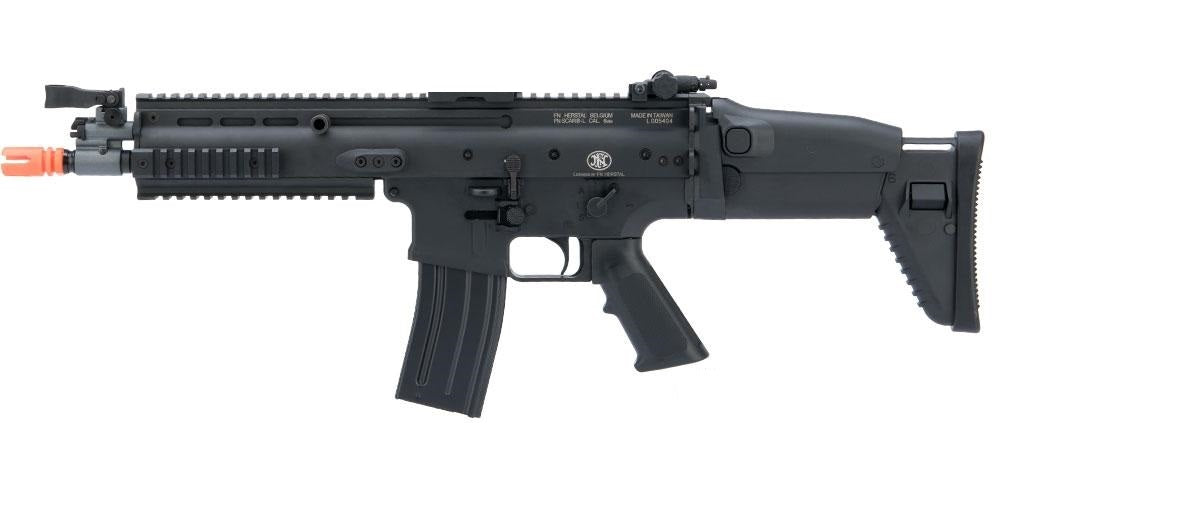 Cybergun FN Herstal Licensed Full Metal SCAR Light Airsoft AEG Rifle by VFC (Model: CQC / Black) - ssairsoft.com