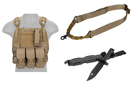 Ultimate Airsoft Milsim Body Gear Package (Tan) - ssairsoft.com