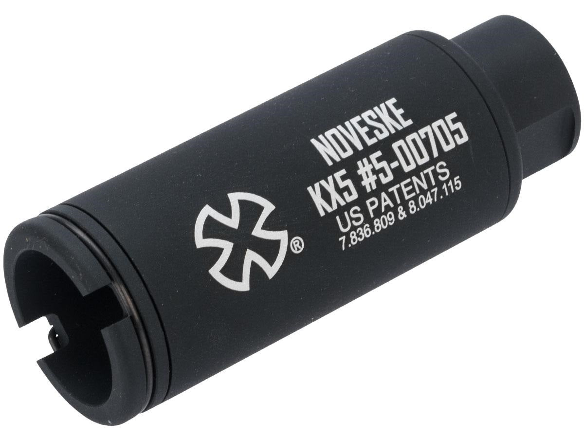 Noveske Black KX3 Flash Hider w/ Built-In ACETECH Lighter S Ultra Compact Rechargeable Tracer- - ssairsoft.com