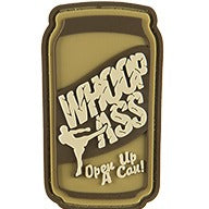 G-FORCE OPEN A CAN OF WHOOP A** PVC MORALE PATCH (TAN) - ssairsoft.com