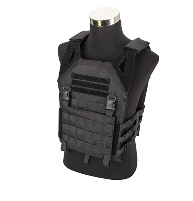 Lancer Tactical Lightweight Plate Carrier Vest, BK - ssairsoft.com