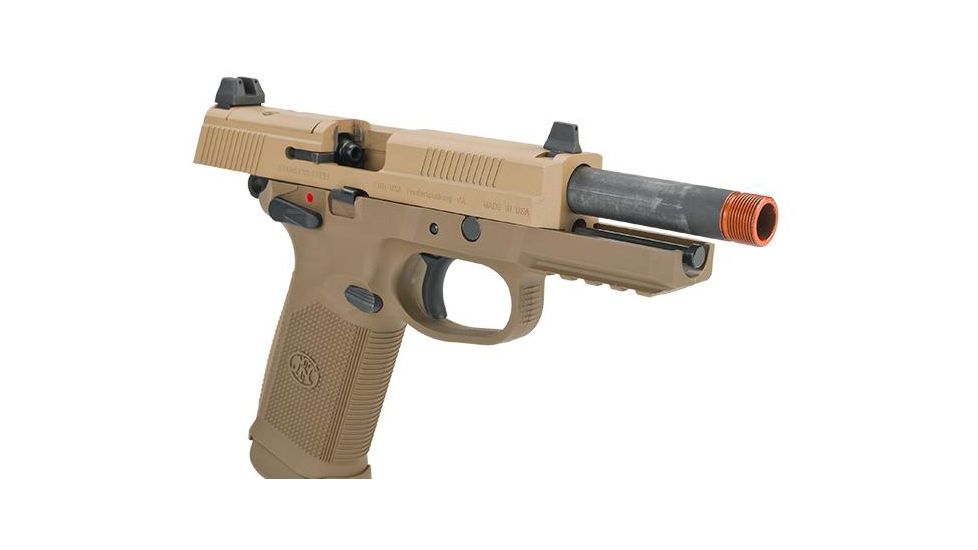 Cybergun FN Herstal Licensed FNX-45 Tactical Airsoft Gas Blowback Pistol by VFC (Color: Dark Earth) - ssairsoft.com