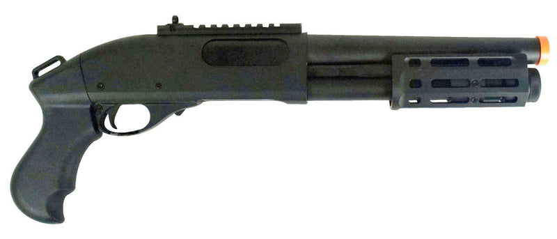 GE 8879 M870 Full Metal Tri-Burst Gas Shotgun w/ CNC Rail - ssairsoft