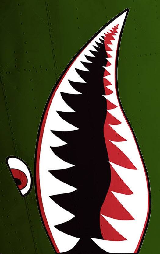 SS Airsoft Barrel Sock - Shark Teeth (Green) - ssairsoft.com