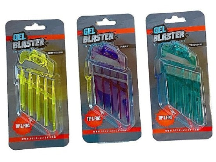GEL BLASTER SURGE CUSTOM TIP AND FIN PACK PURPLE - ssairsoft