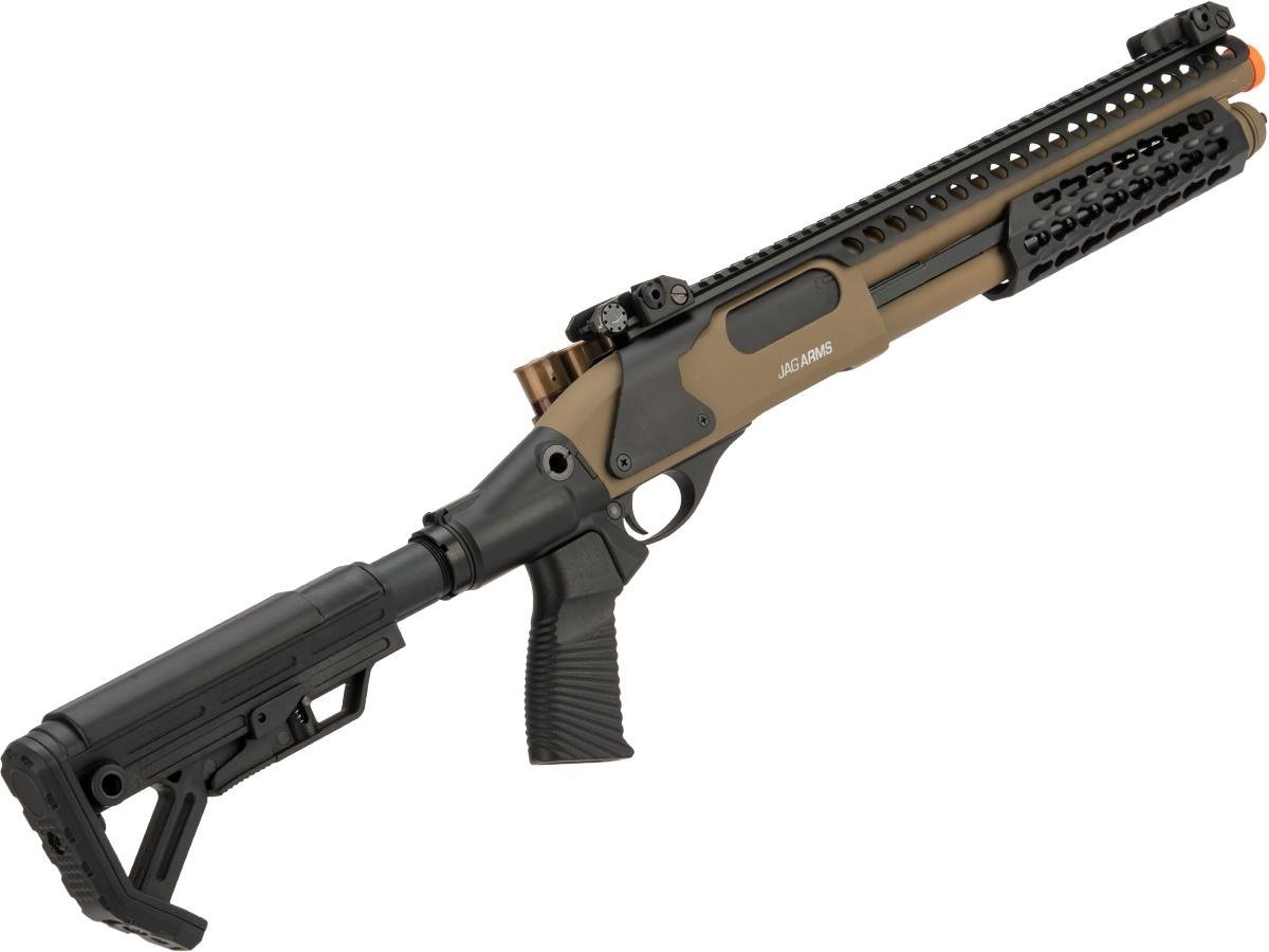JAG Arms Scattergun SPX2 Airsoft Gas Shotgun(Tan) - ssairsoft.com