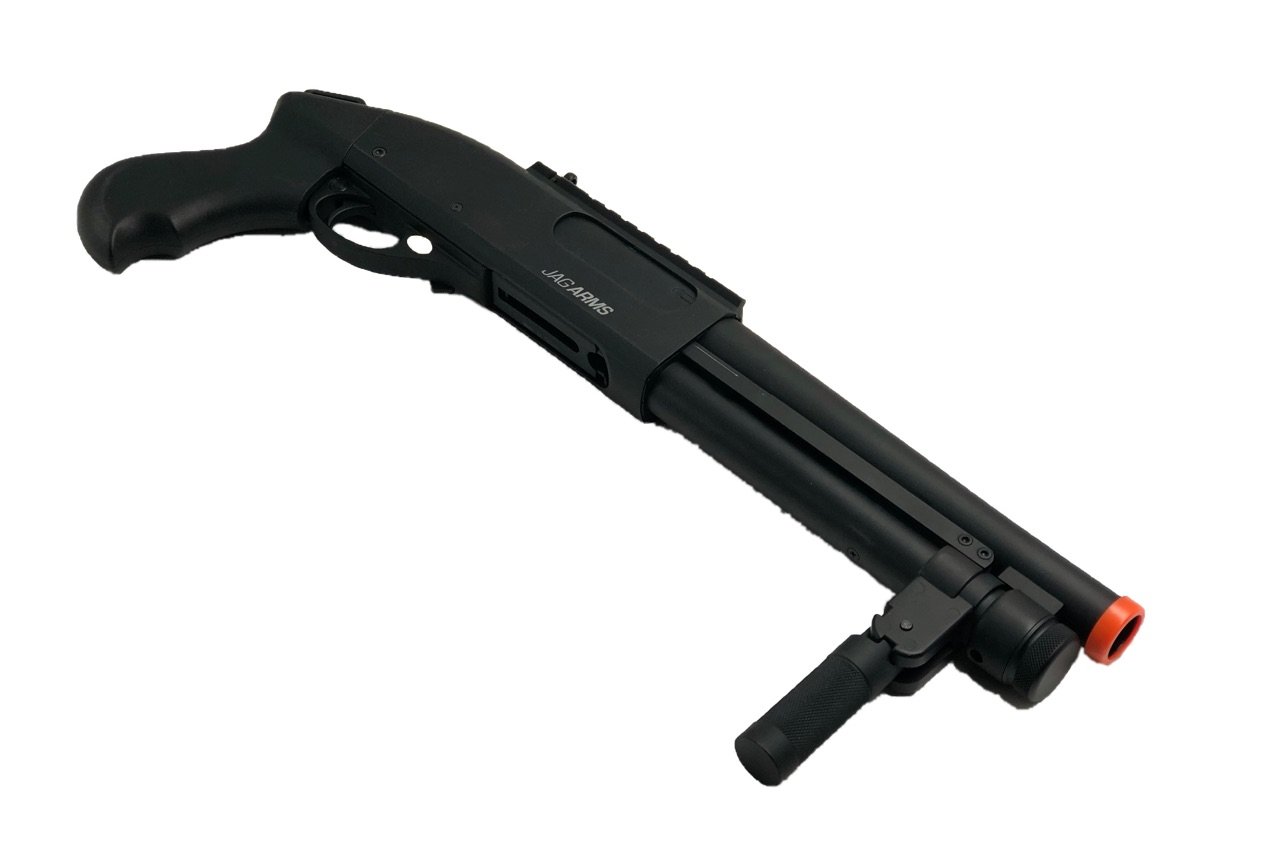 JAG Arms Scattergun Super CQB Airsoft Gas Shotgun (Black) - ssairsoft.com
