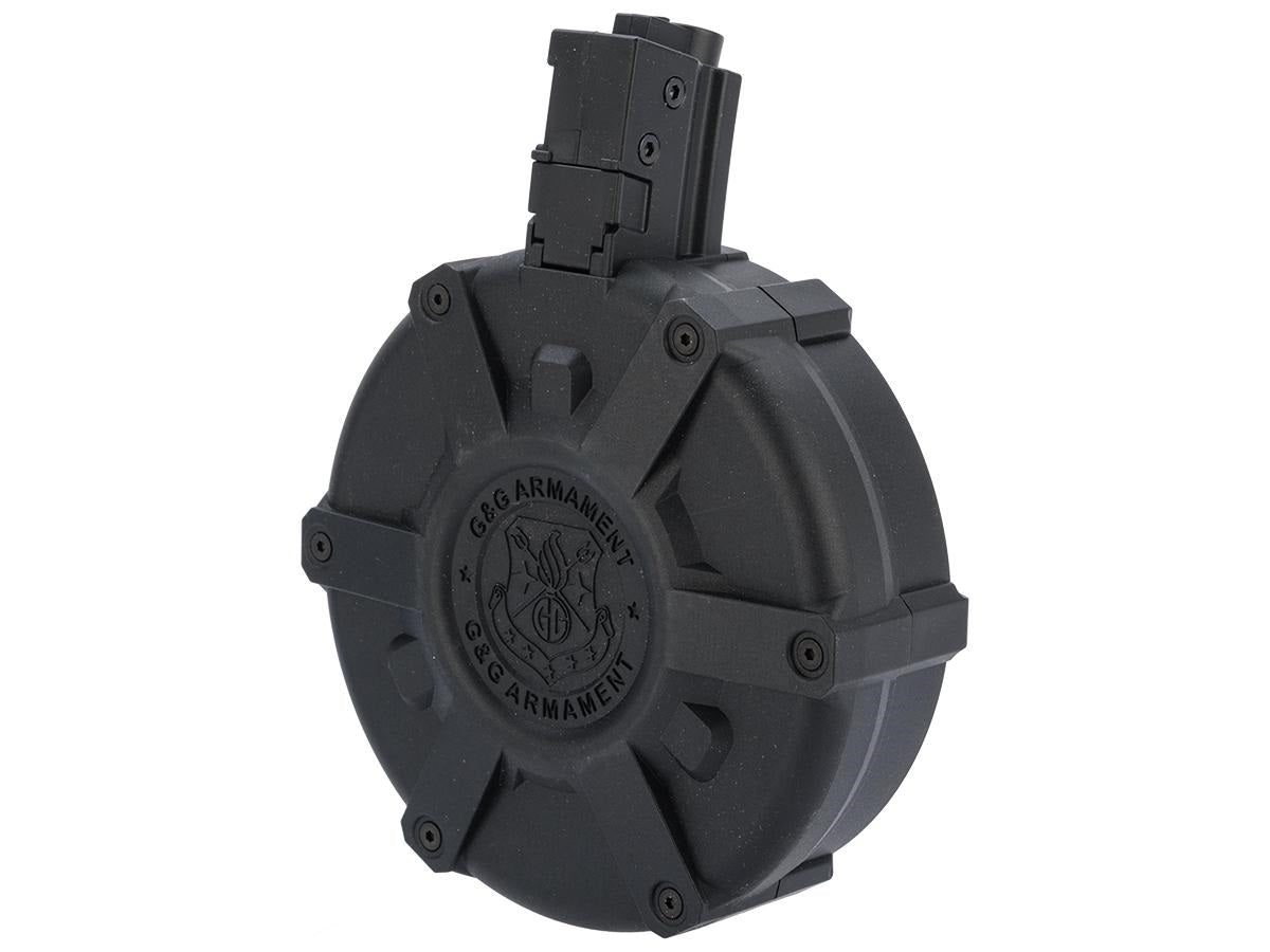G&G Polymer 1500 Round Drum Magazine for MP5 Series Airsoft Electric Rifles - ssairsoft.com