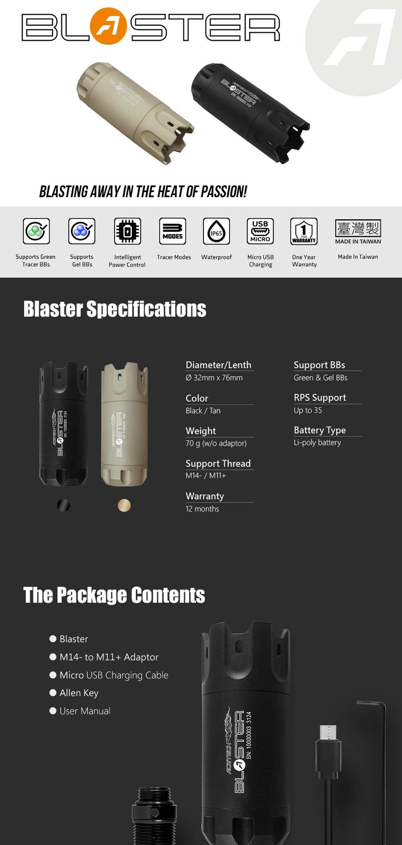 AceTech Blaster Tracer Unit - ssairsoft.com