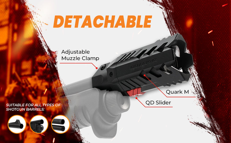 AceTech Quark-R QD M870 Shotgun Tracer Unit (Black) - ssairsoft