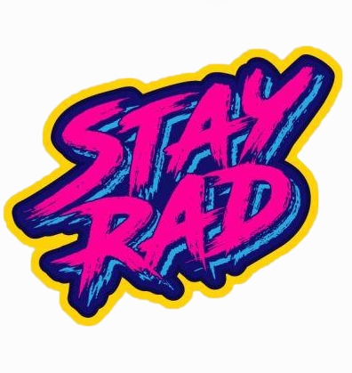 STAY RAD TEXT PVC MORALE PATCH Pink - ssairsoft.com