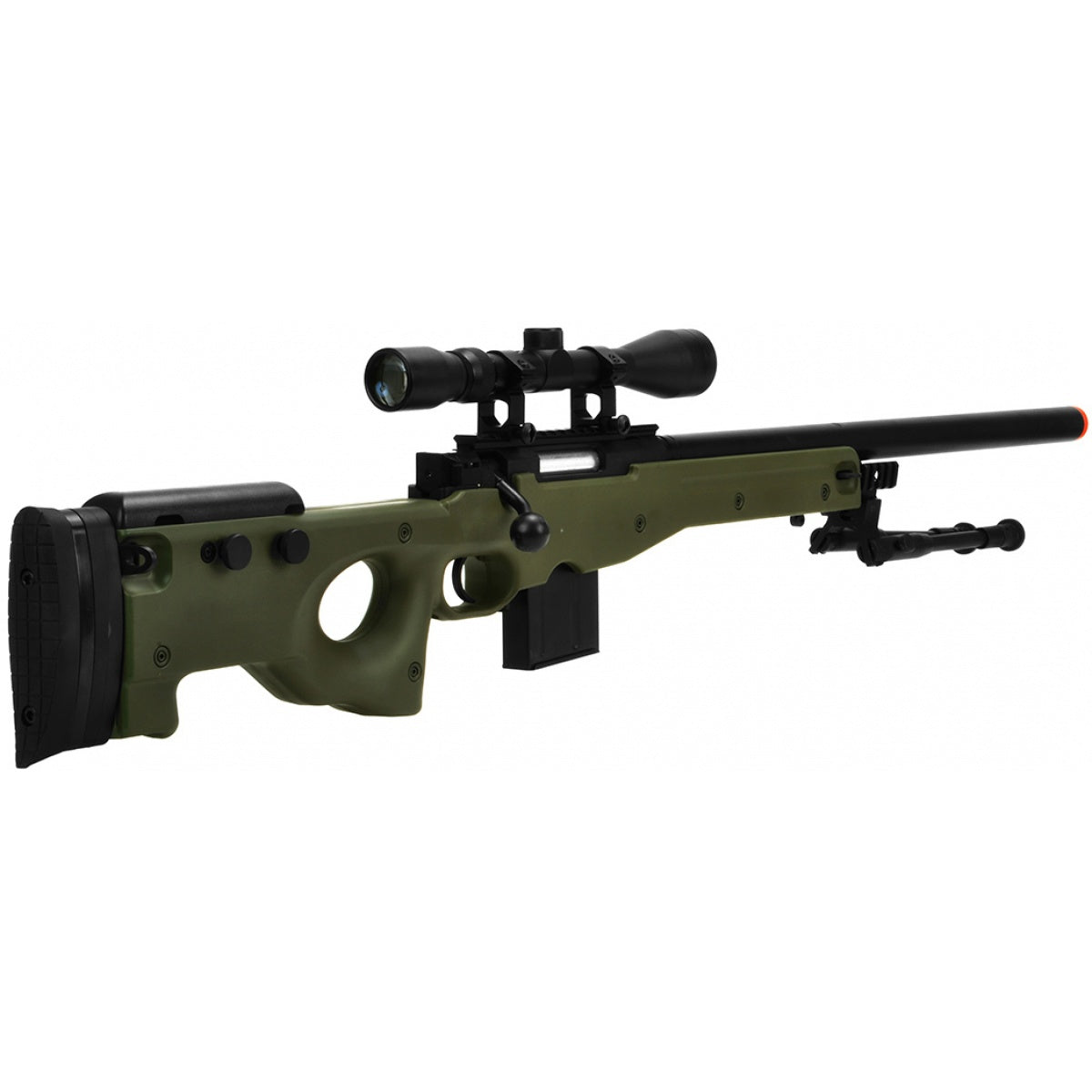 WELLFIRE AIRSOFT L96 AWP BOLT ACTION RIFLE W/ BIPOD AND SCOPE - ssairsoft