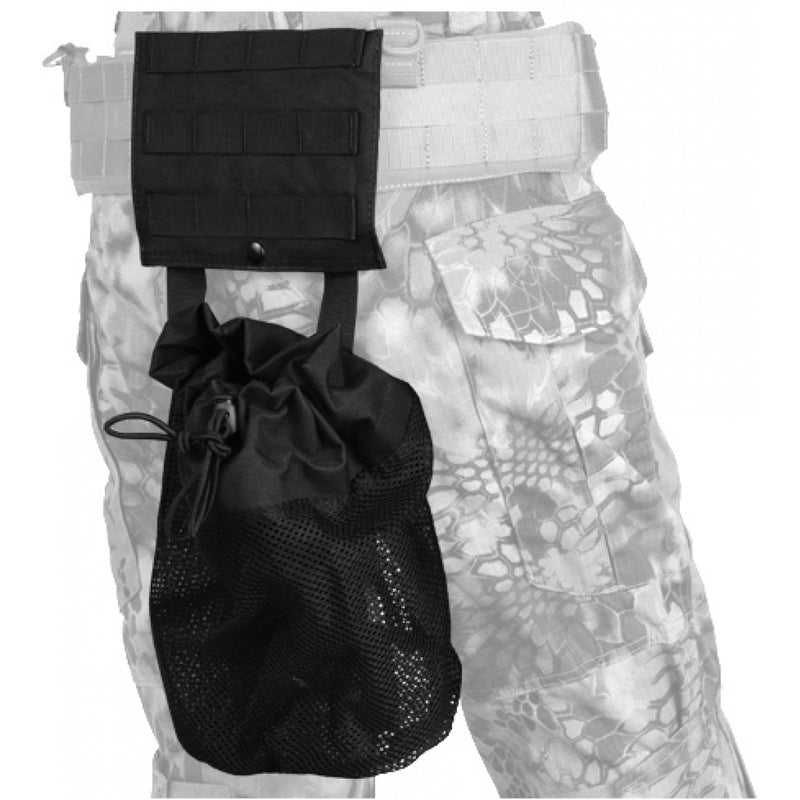 MOLLE PLATFORM FOLD-AWAY NETTING DUMP POUCH (BLACK) - ssairsoft